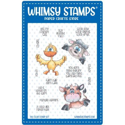 Whimsy Stamps Stempel - Barnyard Friends